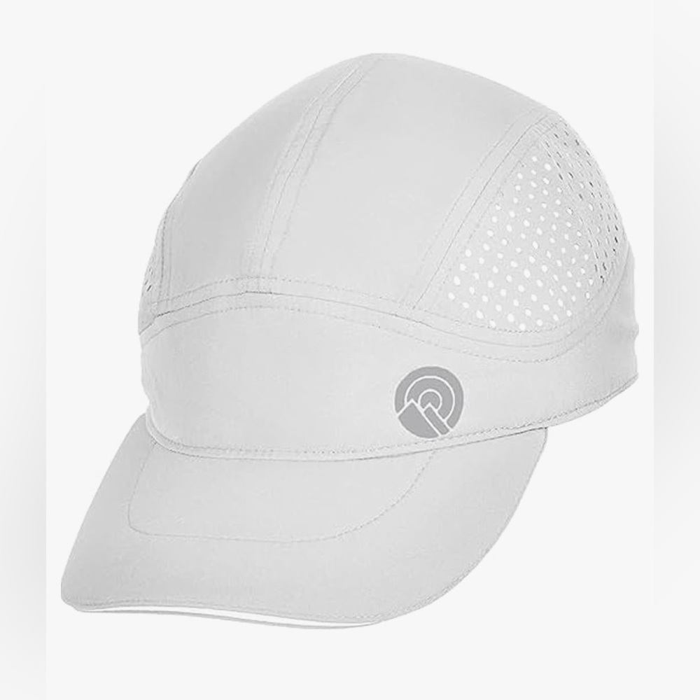 NEW Unisex Breathable Athletic Running, Tennis, Workout Hat Cap Cool White